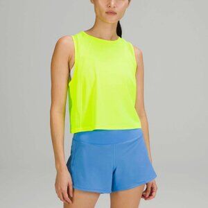 LULULEMON SCULPT CROPPED TANK HIGHLIGHT YELLOW SIZE 10 NWT